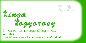 kinga mogyorosy business card